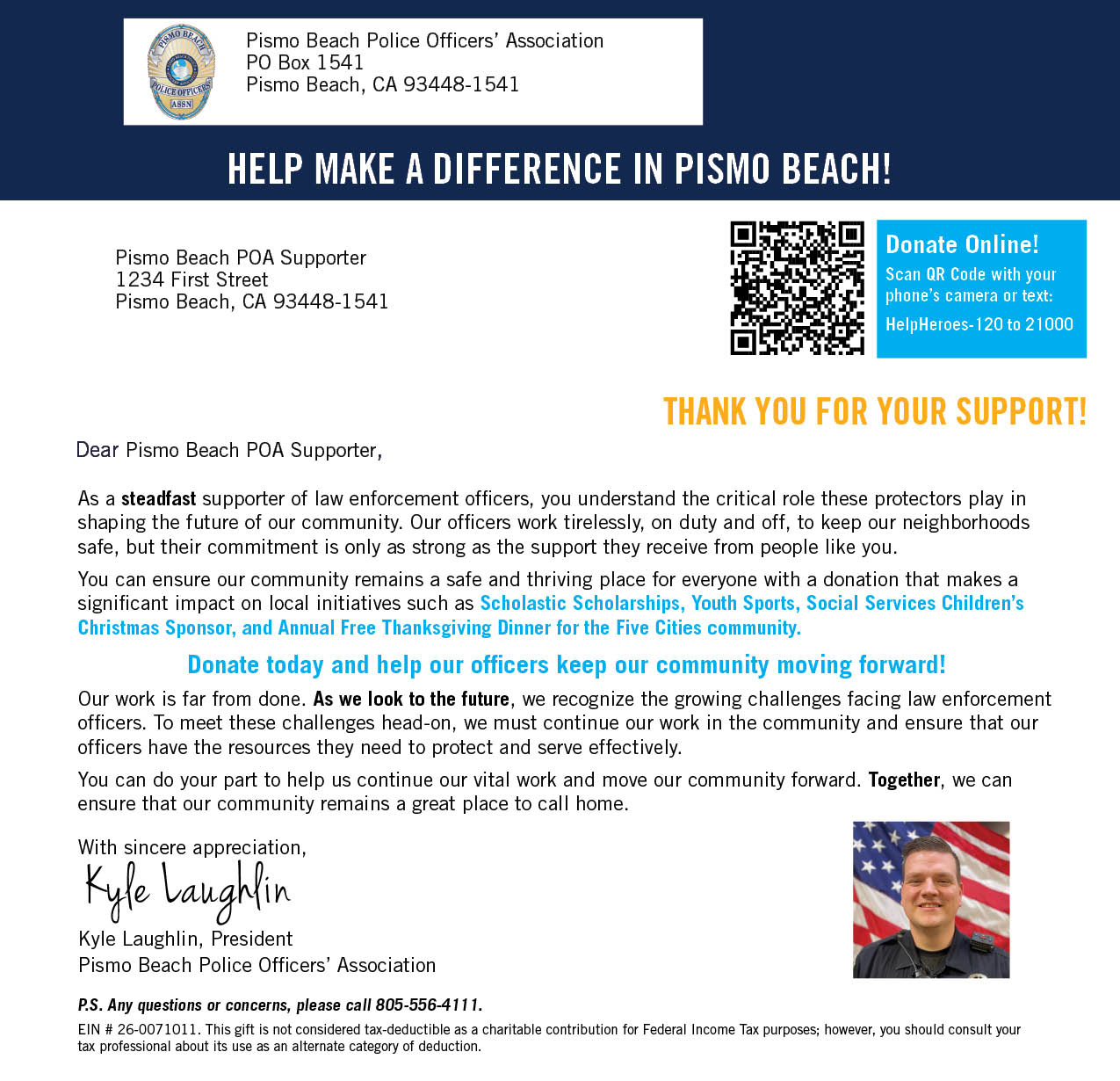 Donation Letter